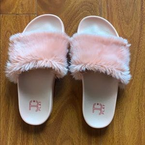 XX SOLD XX JC PLAY// fuzzy slides